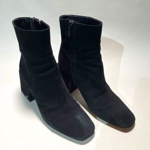 Sam Edelman Black Suede Heeled boots Womans 10M